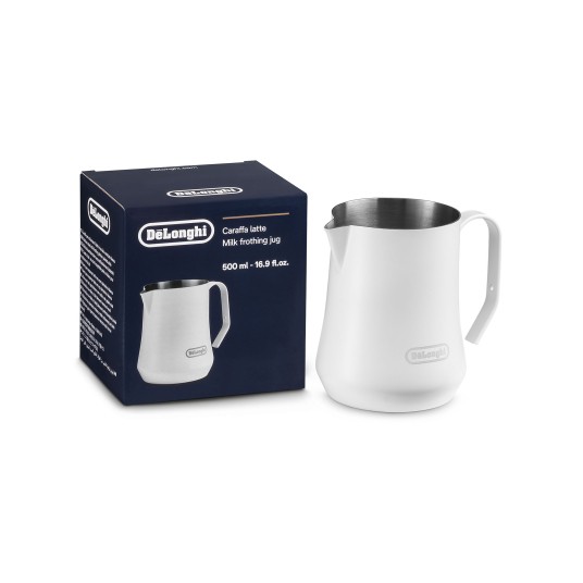 Delonghi Dzbanek stalowy biały 500 ml DLSC081 -zdjęcie numer 1