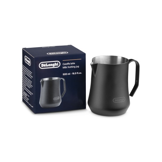 Delonghi Dzbanek stalowy czarny 500 ml DLSC082 -zdjęcie numer 1