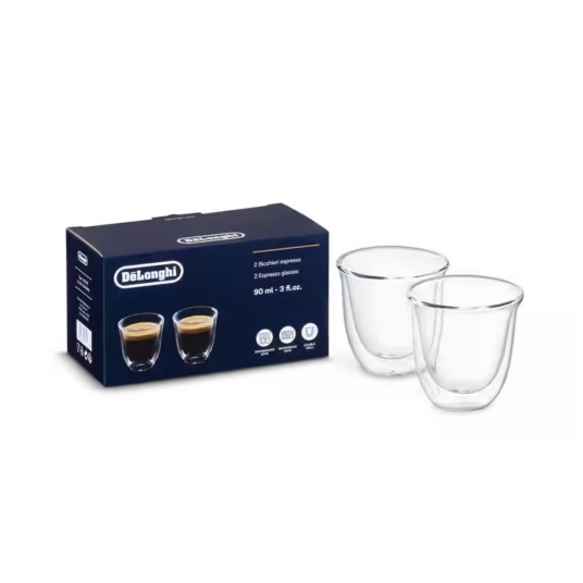 Delonghi Szklanki do Espresso 90ml 2 szt -zdjęcie numer 1