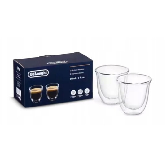 Delonghi Szklanki do Espresso 90ml 2 szt -zdjęcie numer 1