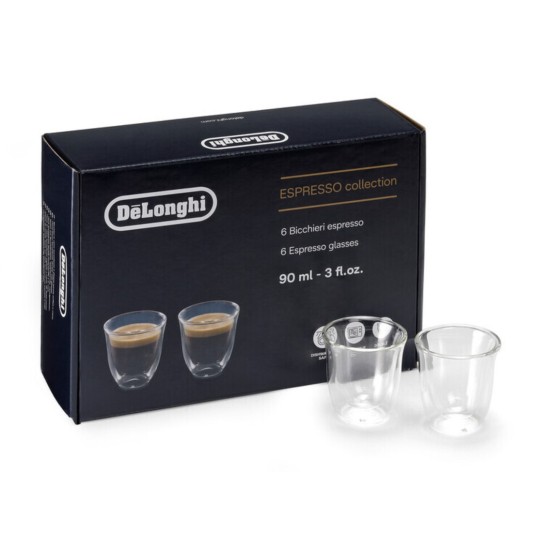 Delonghi Szklanki do Espresso 90ml 6szt. DLSC300 -zdjęcie numer 1