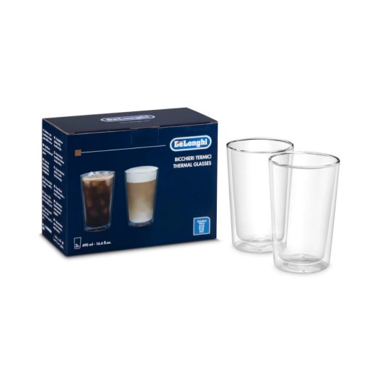 Delonghi Szklanki termiczne DLSC319 490ml 2szt -zdjęcie numer 1