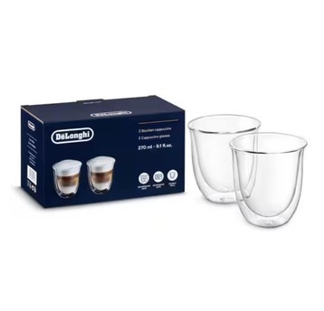 Delonghi Szklanki do Cappuccino 270ml 2szt.