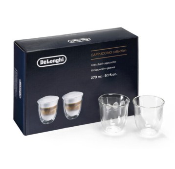 Delonghi Szklanki do Cappuccino Creamy 270ml 6szt.