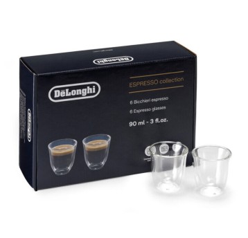 Delonghi Szklanki do Espresso 90ml 6szt. DLSC300