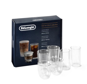 Delonghi Szklanki Hot and cold zestaw DLSC326 6szt