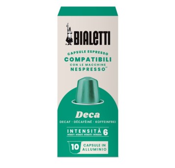 Kawa Bialetti Nespresso Decaffeinato 10 caps