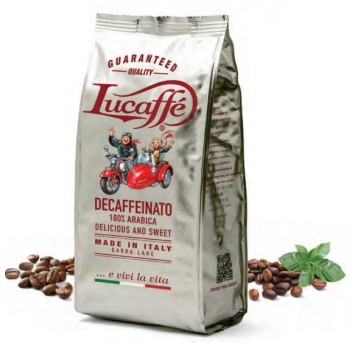 Kawa Lucaffe 700gr Decaffeinato, ziarno